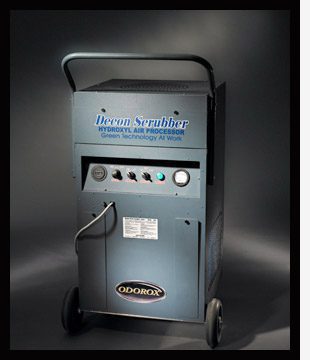 The most advanced indoor air scrubber decontamination technology for removal and decontamination of large volumes of particulate and pollutants from the air.